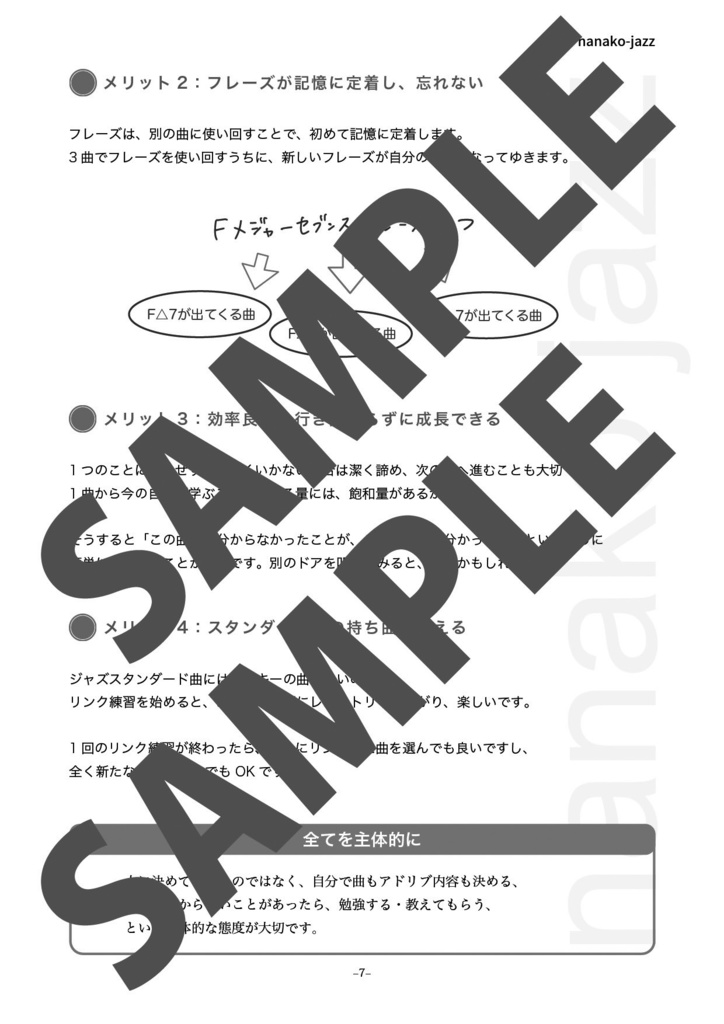 ジャズアドリブの仕方 教則本 オンデマンド印刷版 2/3巻 全楽器対象(ト音記号表記) 本文モノクロ