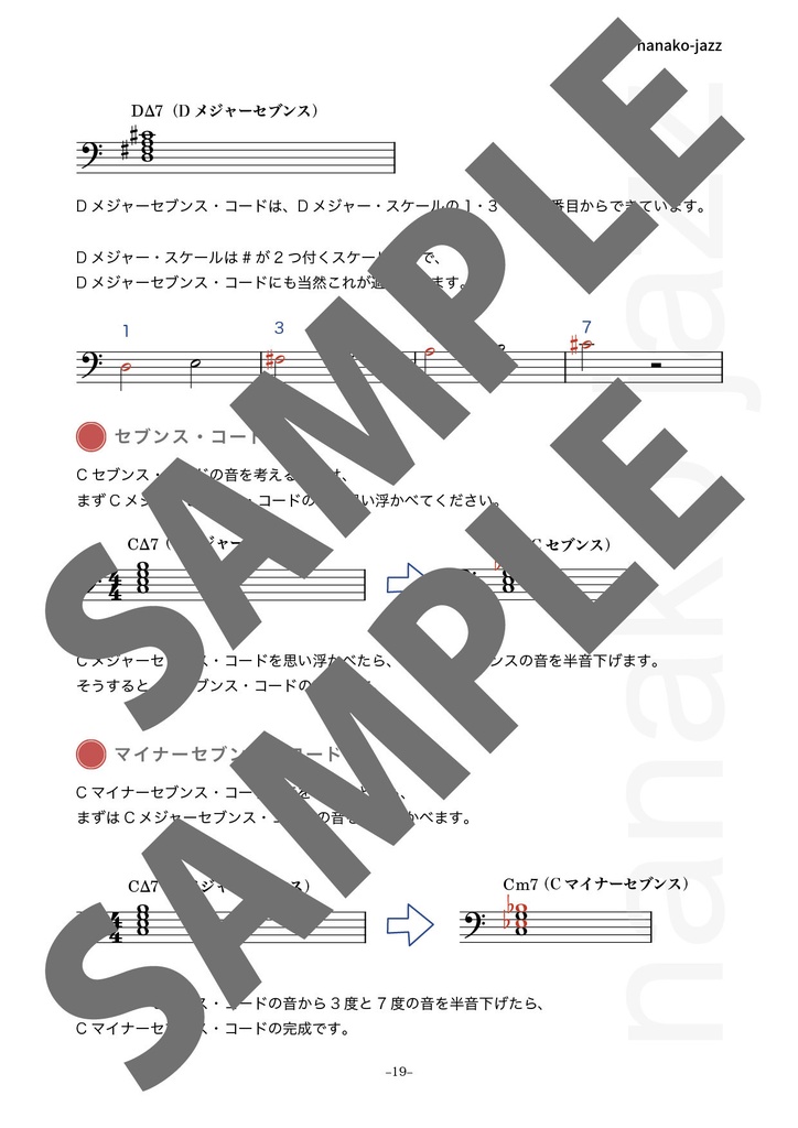 ジャズアドリブの仕方 教則本 オンデマンド印刷版 1/3巻 低音楽器用(ヘ音記号表記) オールカラー
