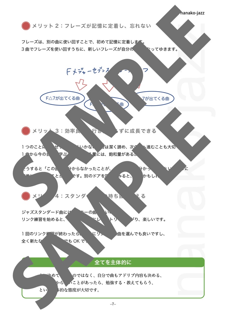ジャズアドリブの仕方 教則本 オンデマンド印刷版 2/3巻 低音楽器用(ヘ音記号表記) オールカラー