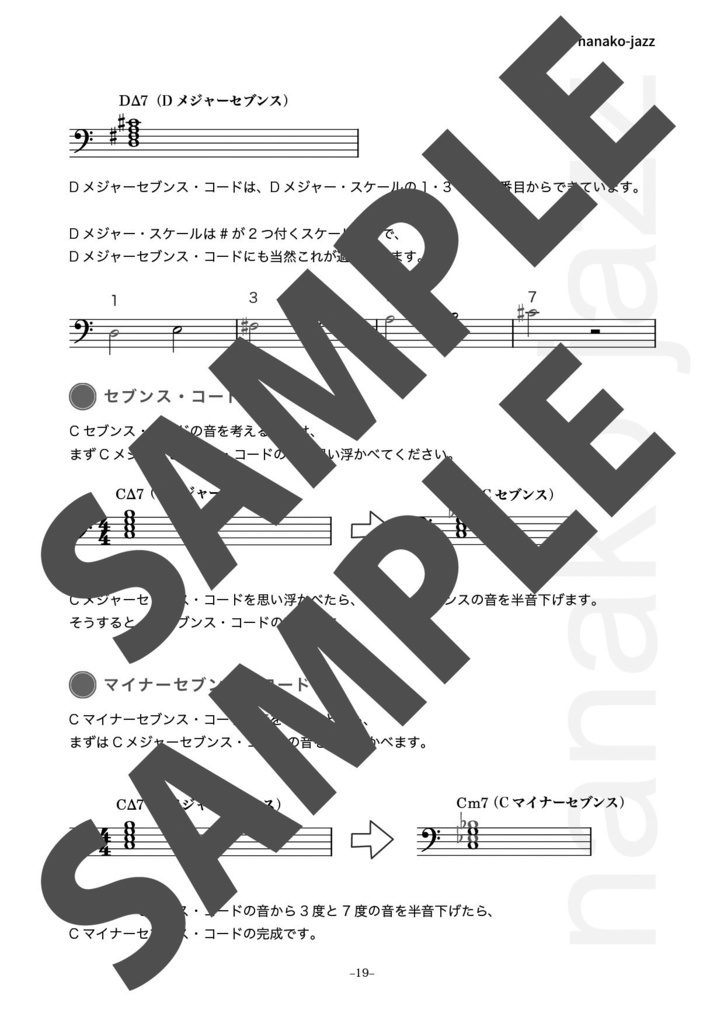 ジャズアドリブの仕方 教則本 オンデマンド印刷版 1/3巻 低音楽器用(ヘ音記号表記) 本文モノクロ