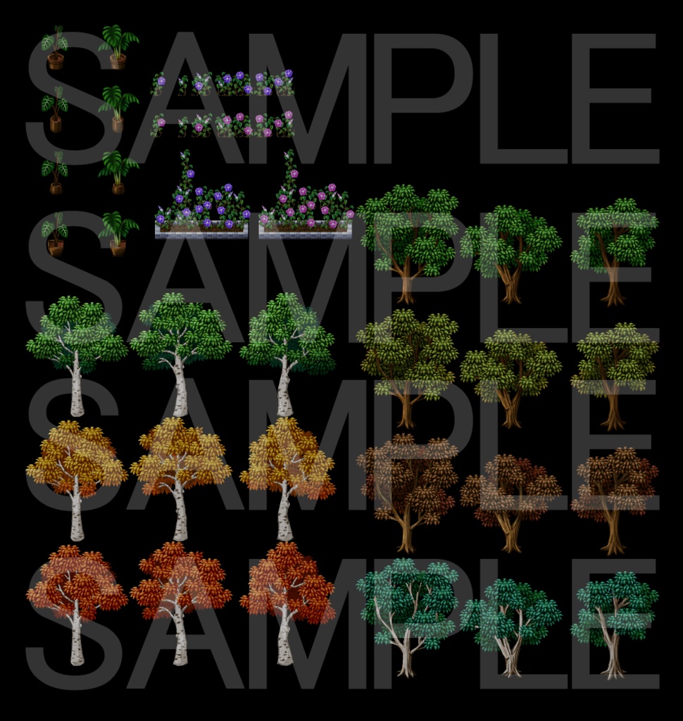 樹木セット素材集プラス