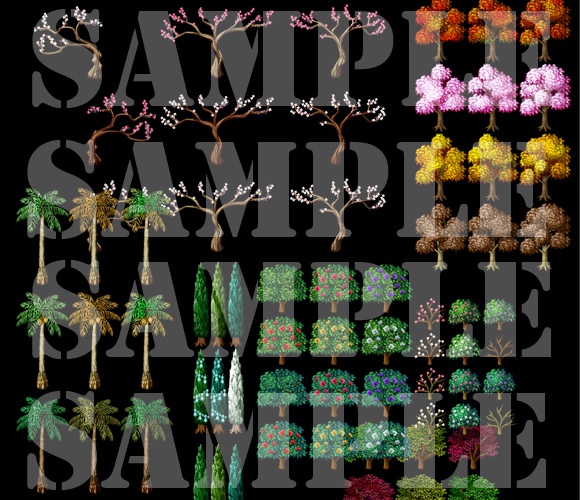 新・樹木セット素材集