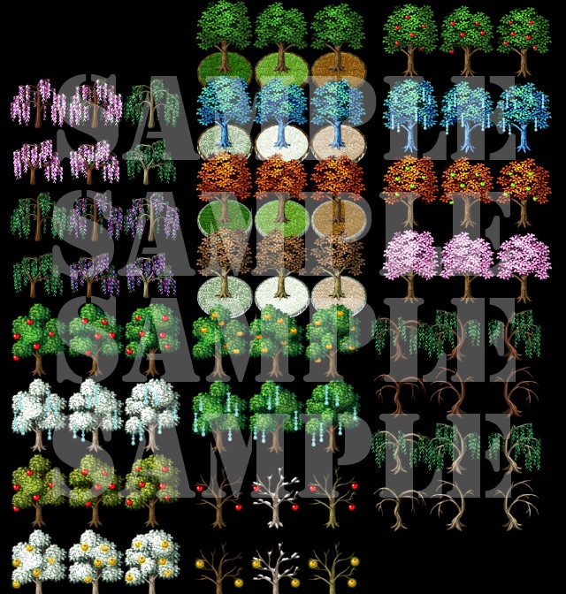 新・樹木セット素材集