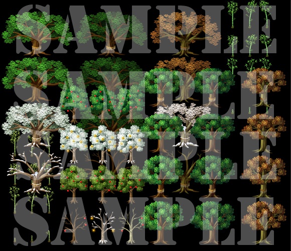 新・樹木セット素材集
