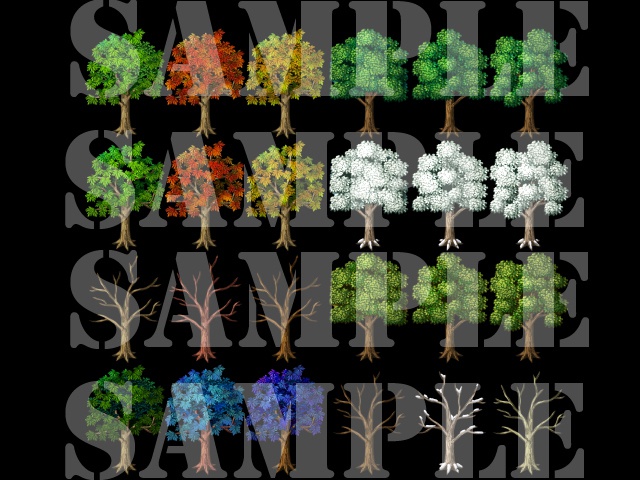 新・樹木セット素材集