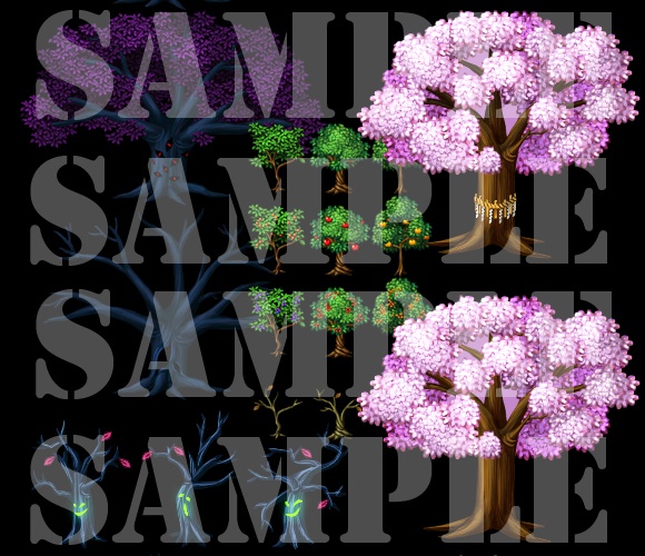 新・樹木セット素材集