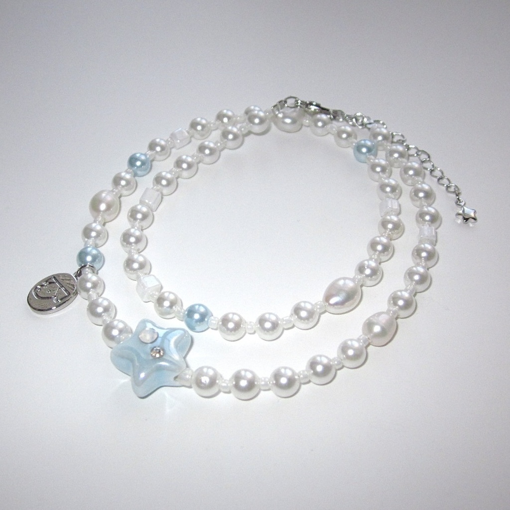 twinkle star & pearl necklace ☆彡