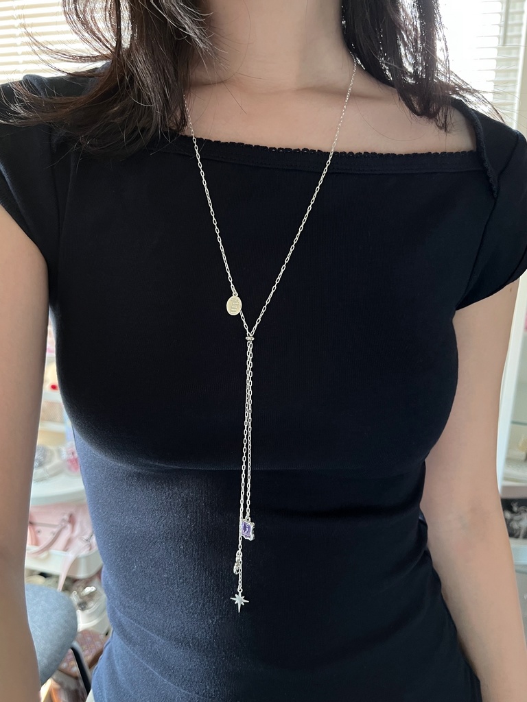 𖦹 twinkle slip-on necklace ✸
