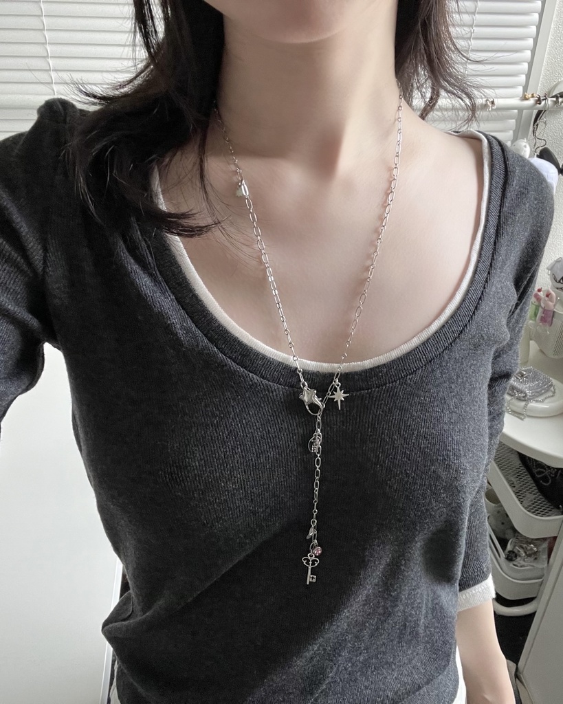 twinkle star 2way necklace