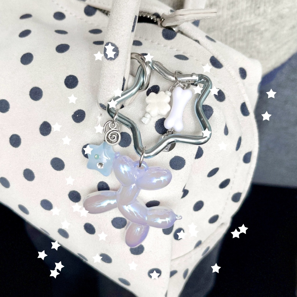 balloon dog & lucky star charm ☆彡