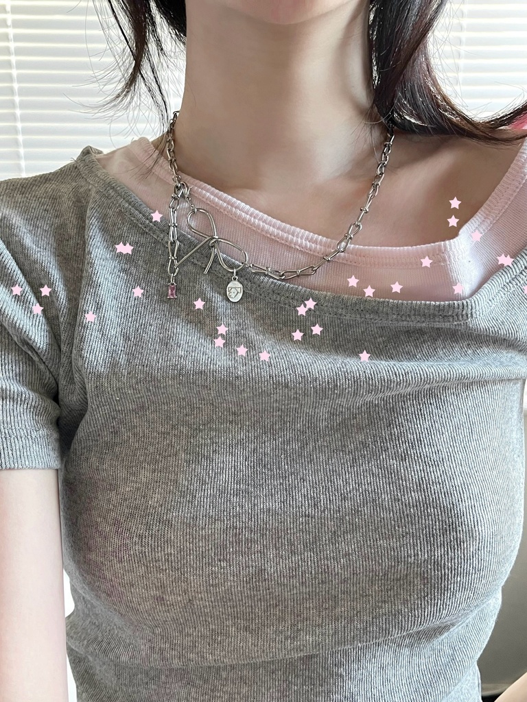 more ribbons necklace🎀