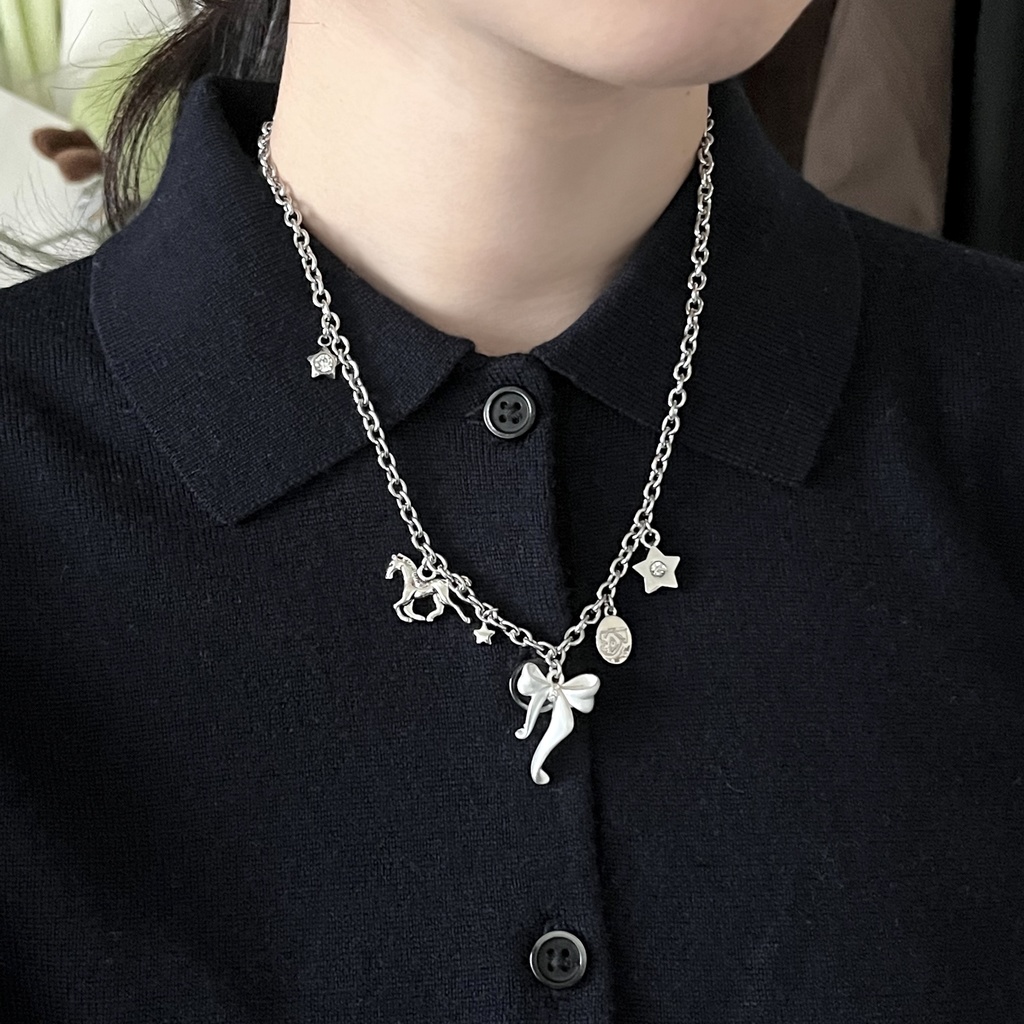 horse＆ribbon necklace 🎀🐎 次回販売2月