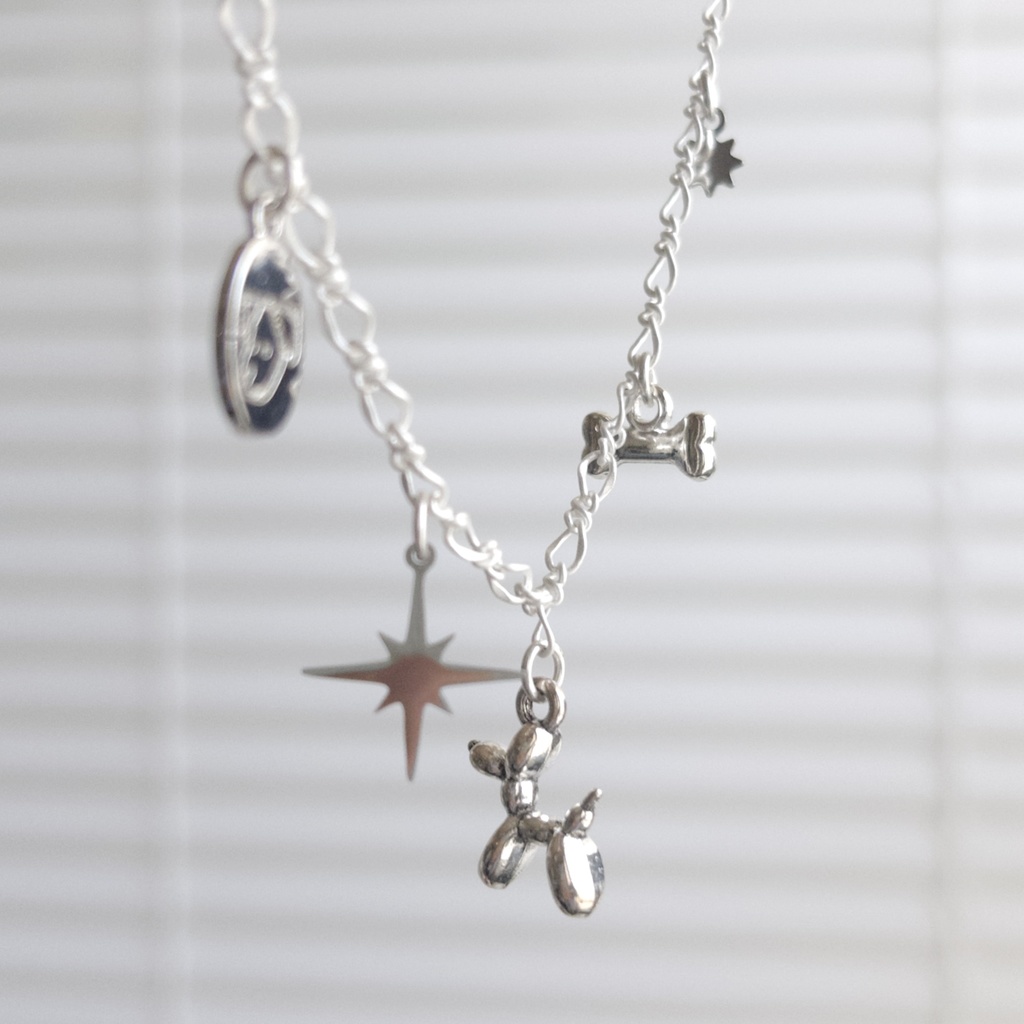 ✸ baby balloon dog necklace ✸