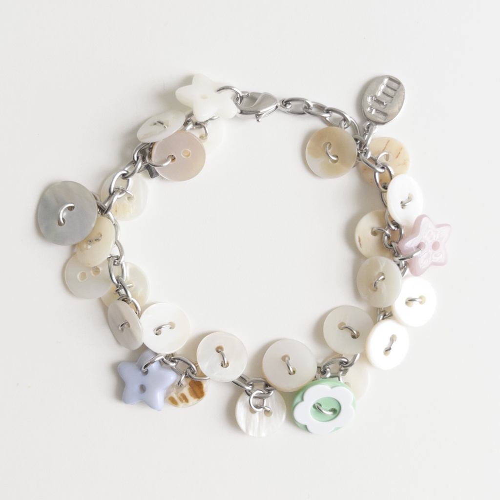 🐚shell buttons bracelet🪡