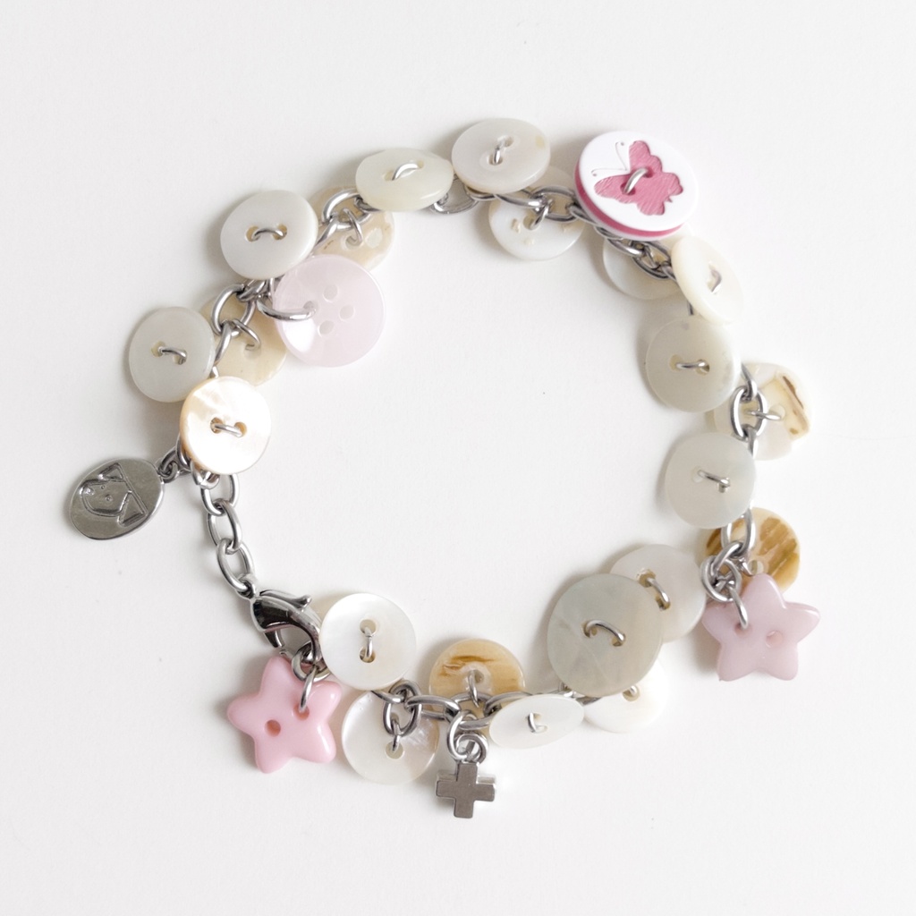 🐚shell buttons bracelet🪡