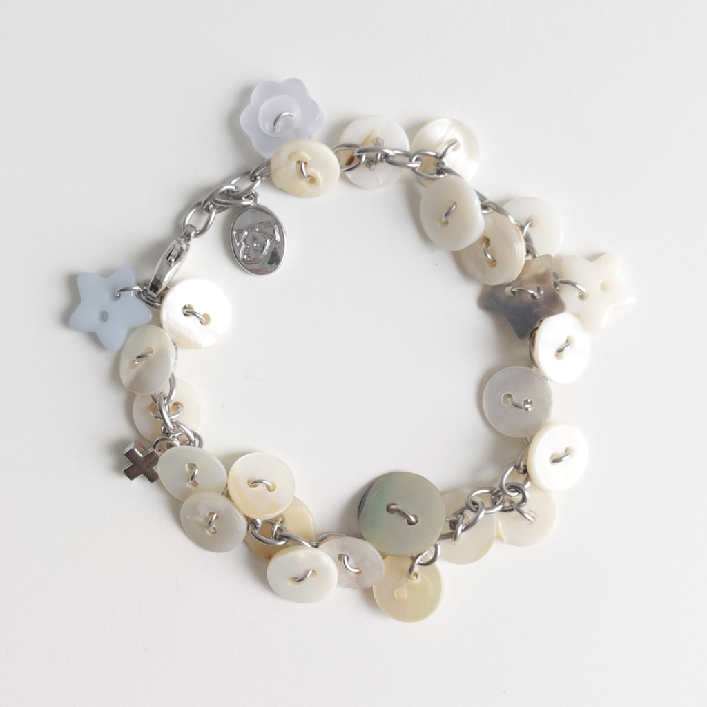🐚shell buttons bracelet🪡