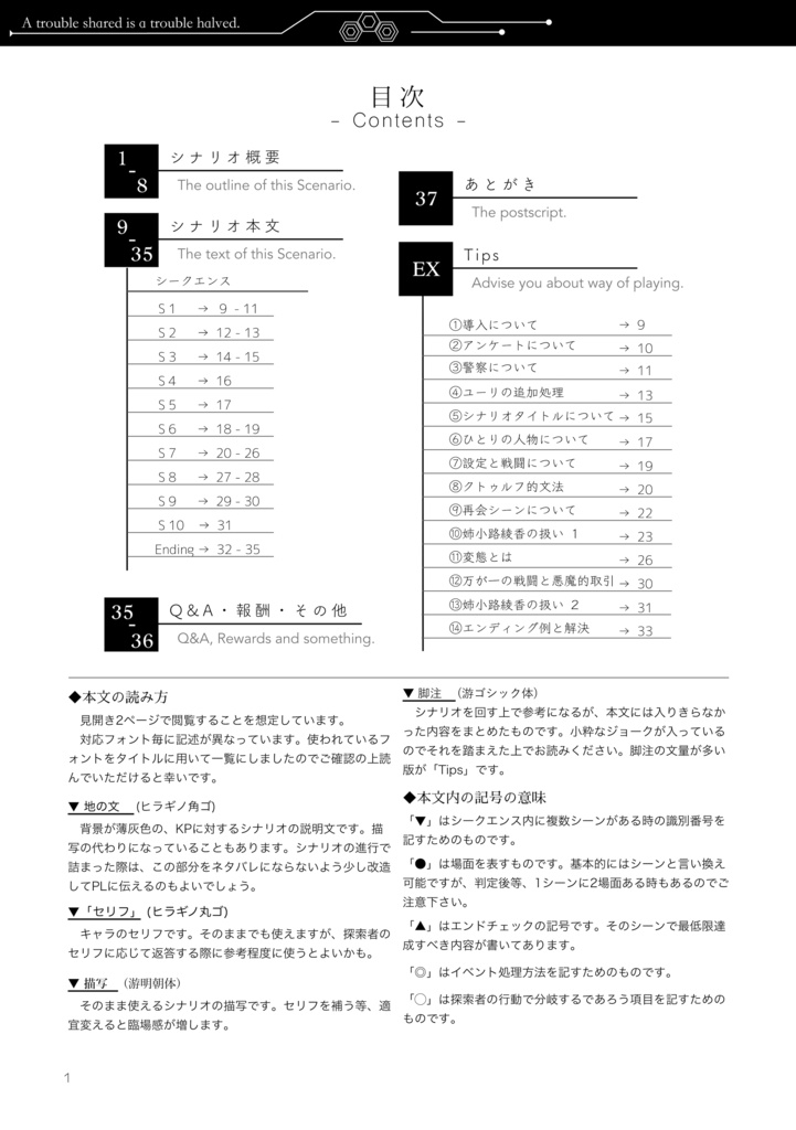 CoC「悩みは話せば軽くなる」