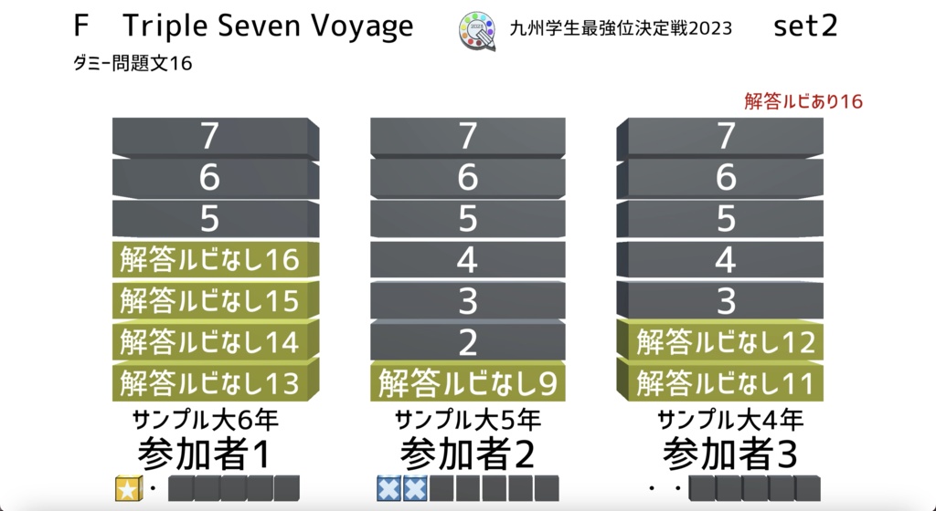 【Unity】九州学生最強位決定戦2023得点表示