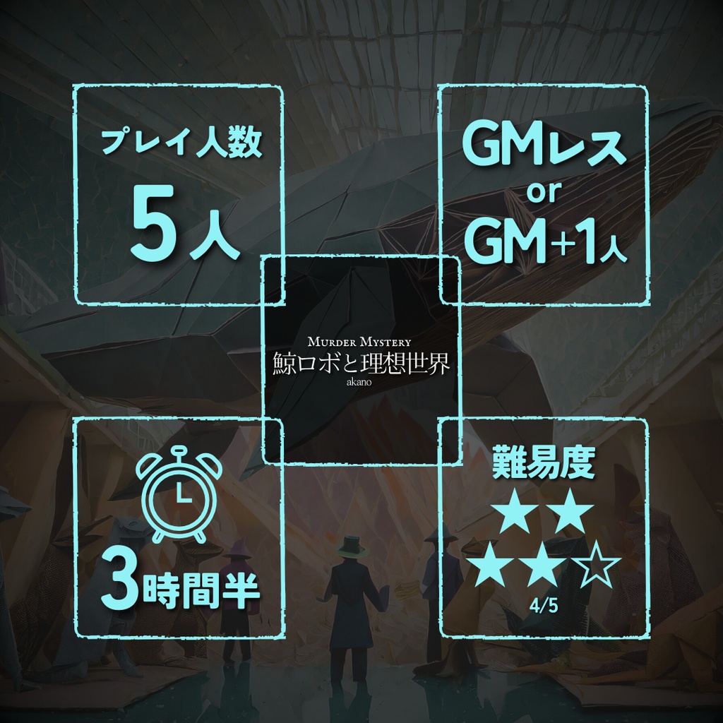 マーダーミステリー「鯨ロボと理想世界」(+BGM3曲を収録)