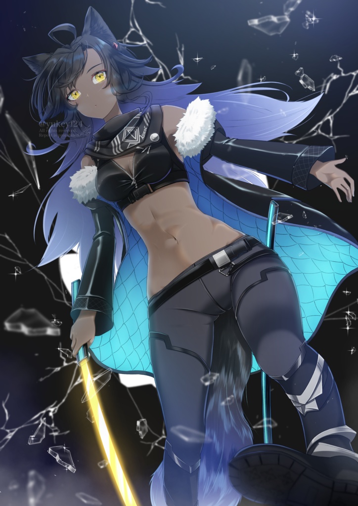 藤原ゆき 黒ゆきアイコン スマホステッカー