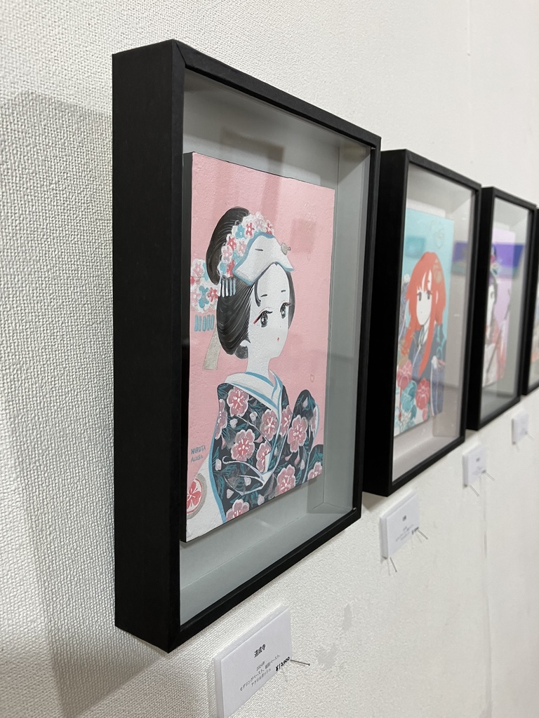 額付き美人画(2024.11月個展)