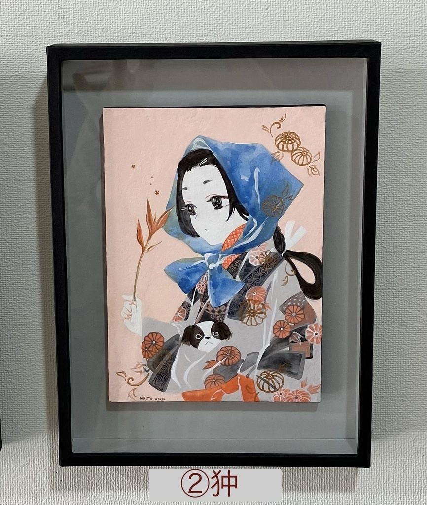 額付き美人画(2024.11月個展)