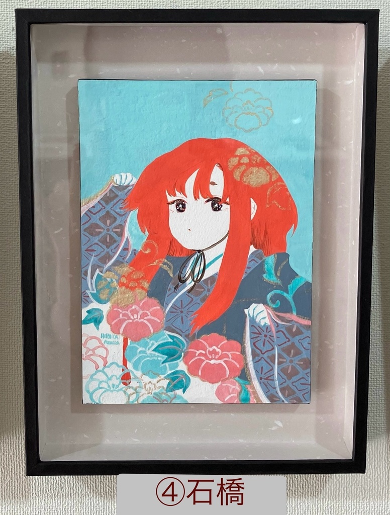 額付き美人画(2024.11月個展)