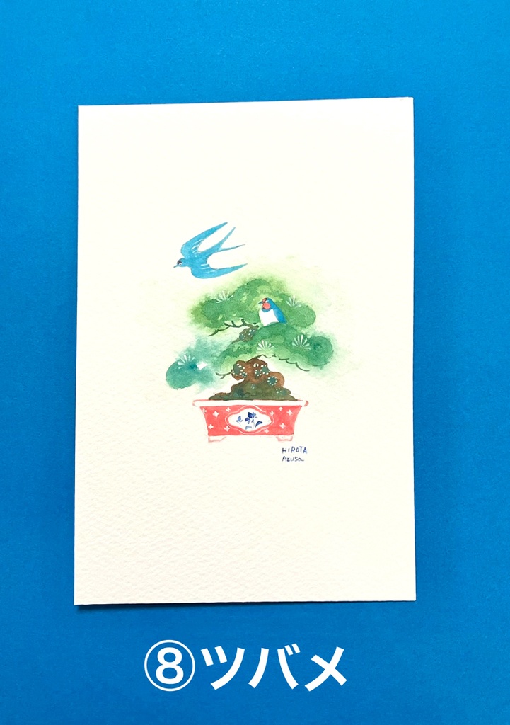 ポストカードサイズ原画(鉢植え系)