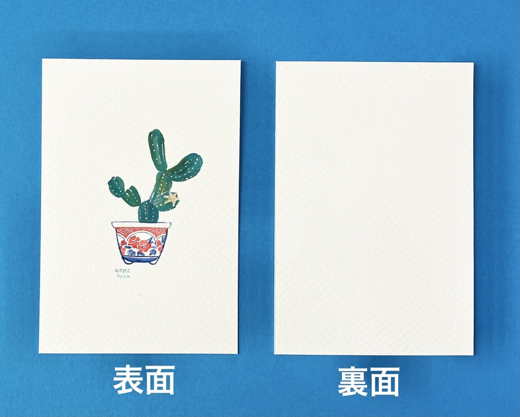 ポストカードサイズ原画(鉢植え系)