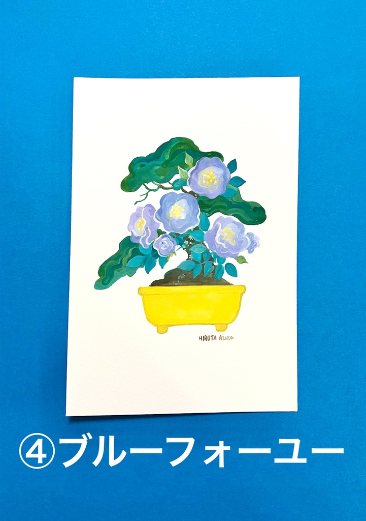 ポストカードサイズ原画(鉢植え系)