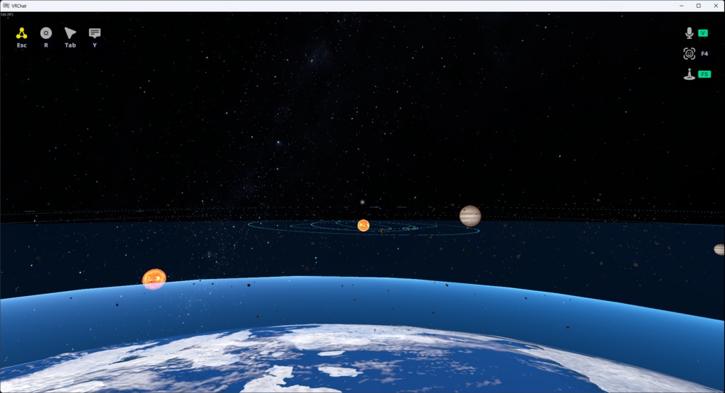 VRCワールド用プラネタリウムアセット