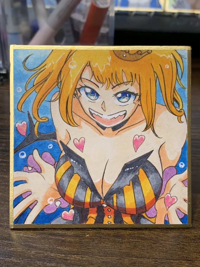 IRIAMライバー てぃくとさん 豆色紙 7.6×7.6cm