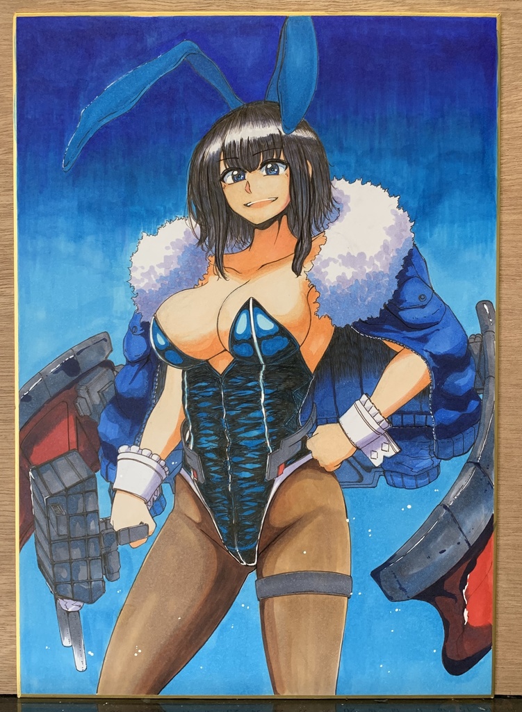 バニーガール高雄A4サイズ & 水着高雄 豆色紙