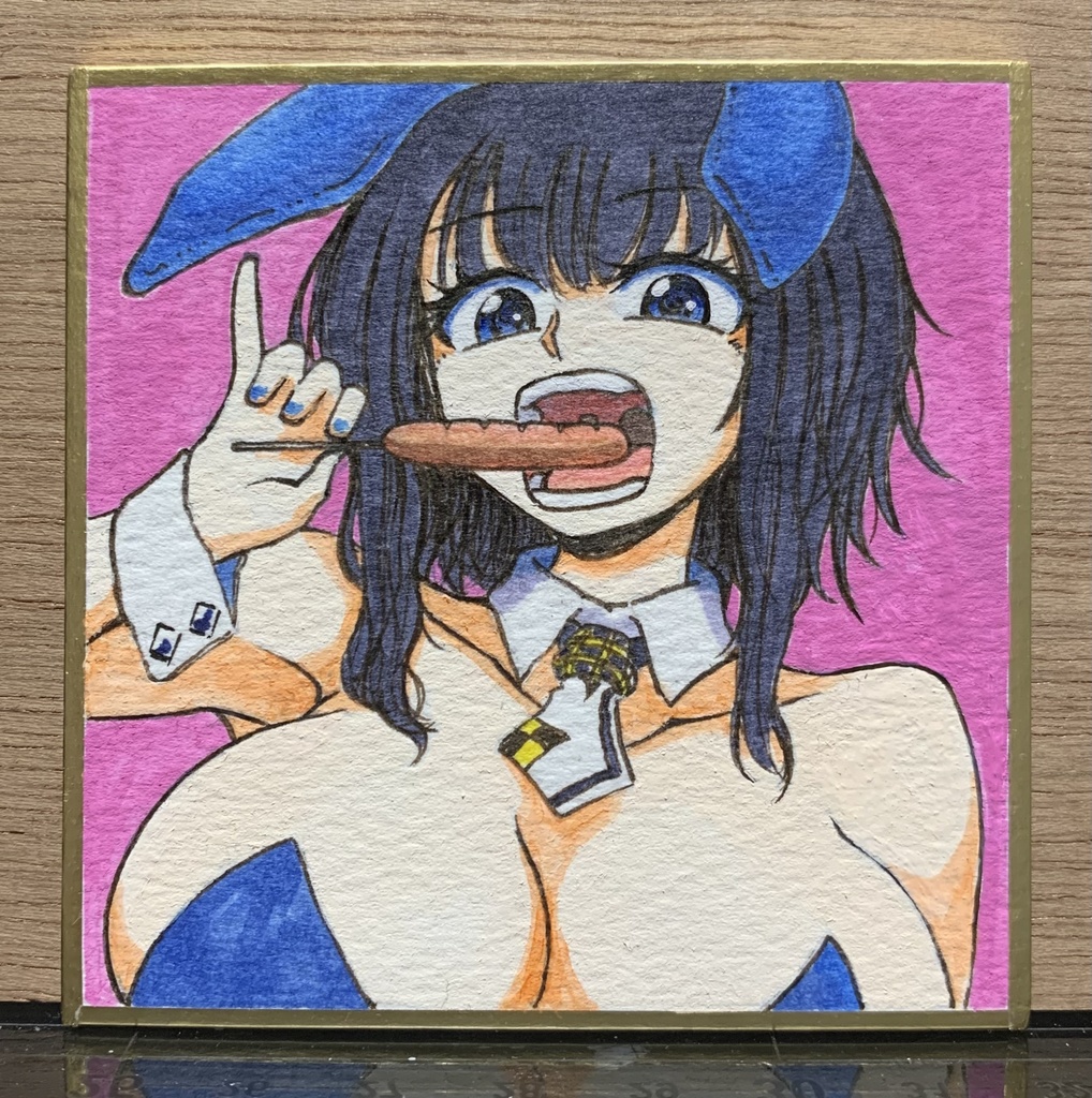 ホットドック食べてるバニ高雄