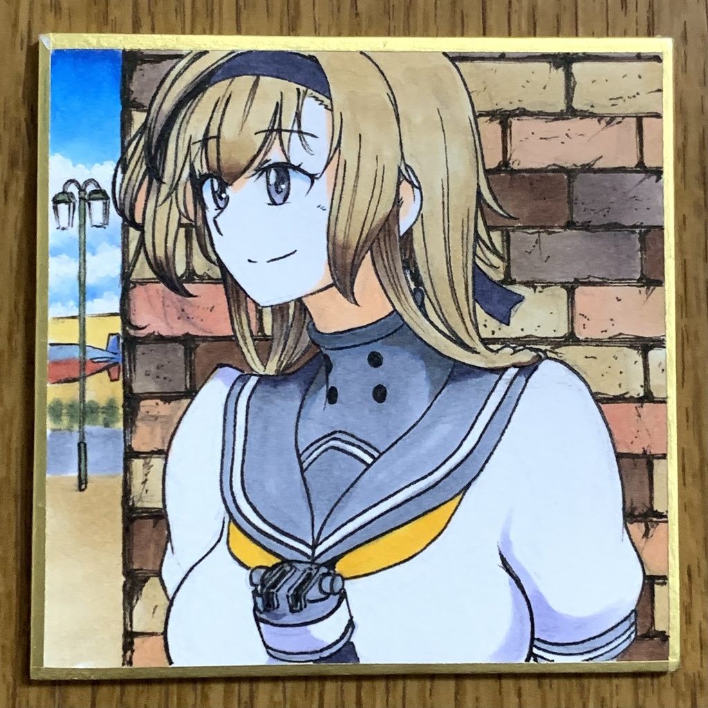 オーダー品　照月　豆色紙7.5×7.5cm