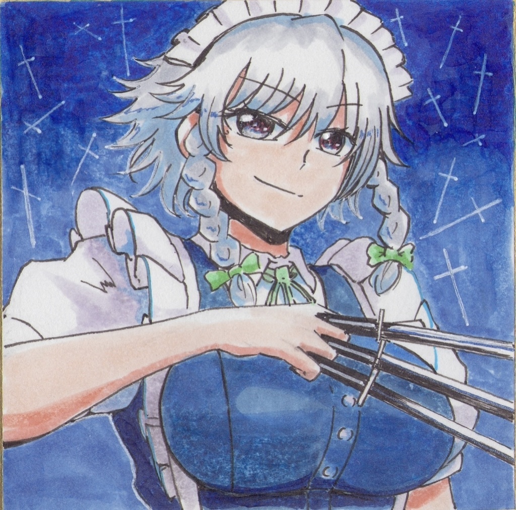 十六夜咲夜 豆色紙