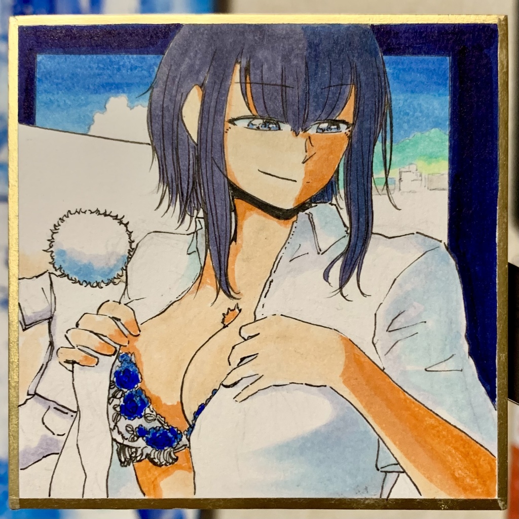 モデルの準備する高雄 豆色紙