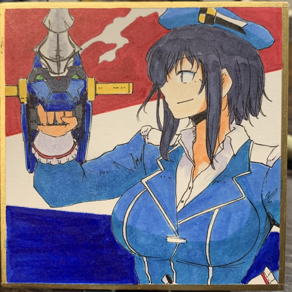 高雄 ユニコーンドリル装備 豆色紙7.5×7.5cm