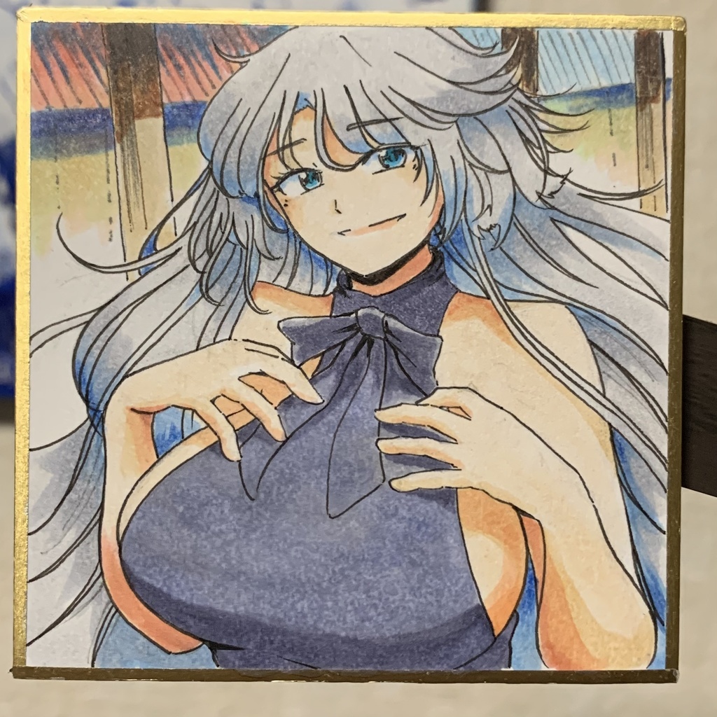 タキタテさん 豆色紙7.5×7.5cm