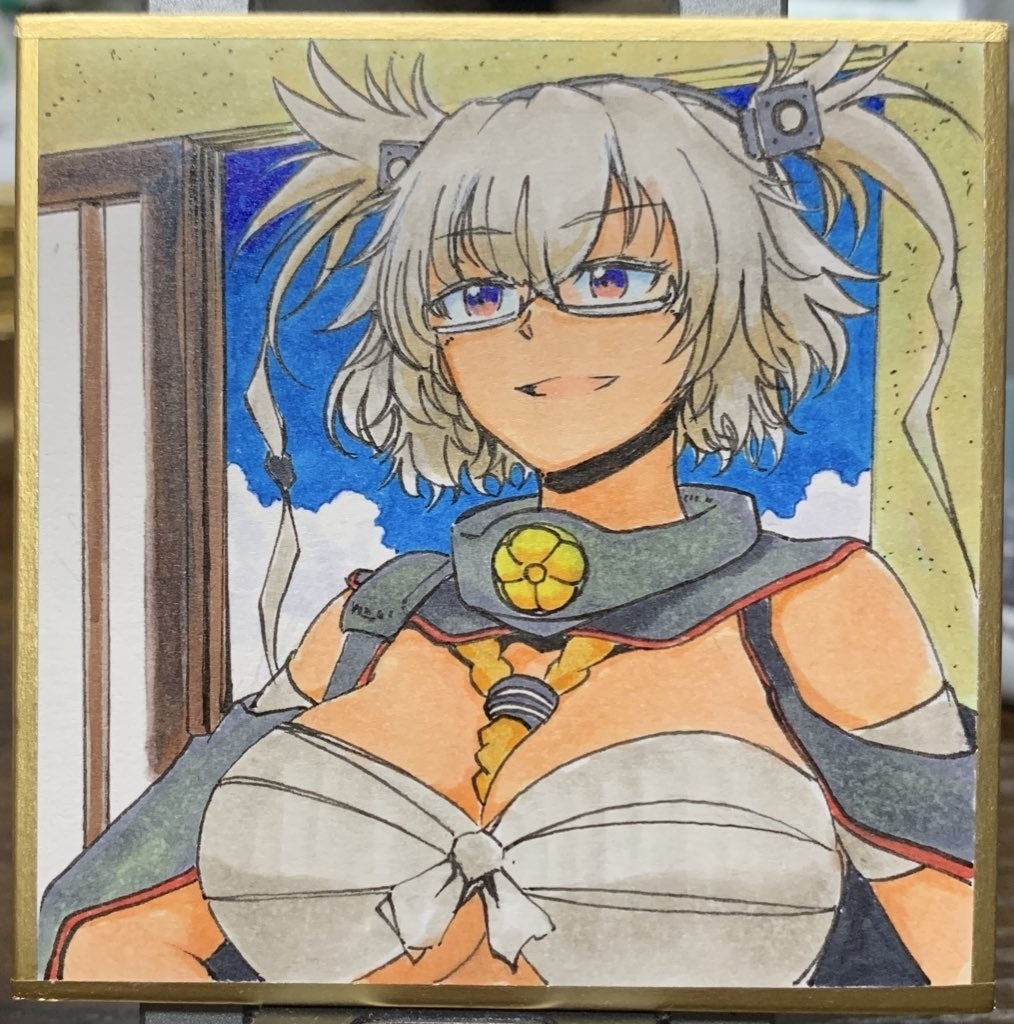 武蔵　豆色紙7.5×7.5cm