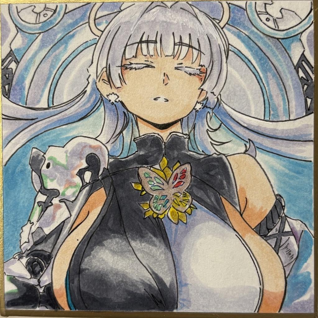 NIKKE ナユタ  豆色紙7.5×7.5cm