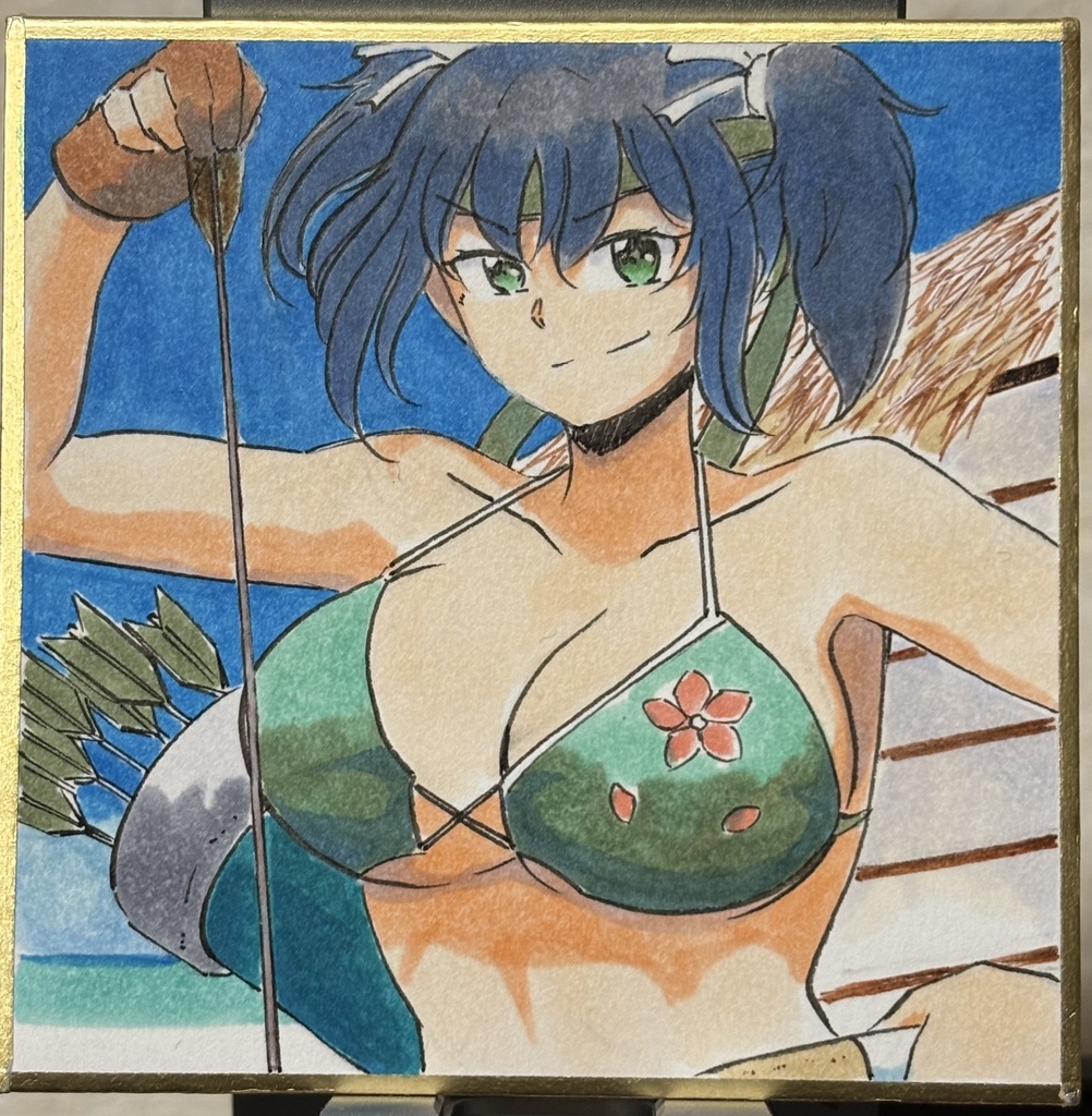 軽装備 蒼龍 豆色紙7.5×7.5cm