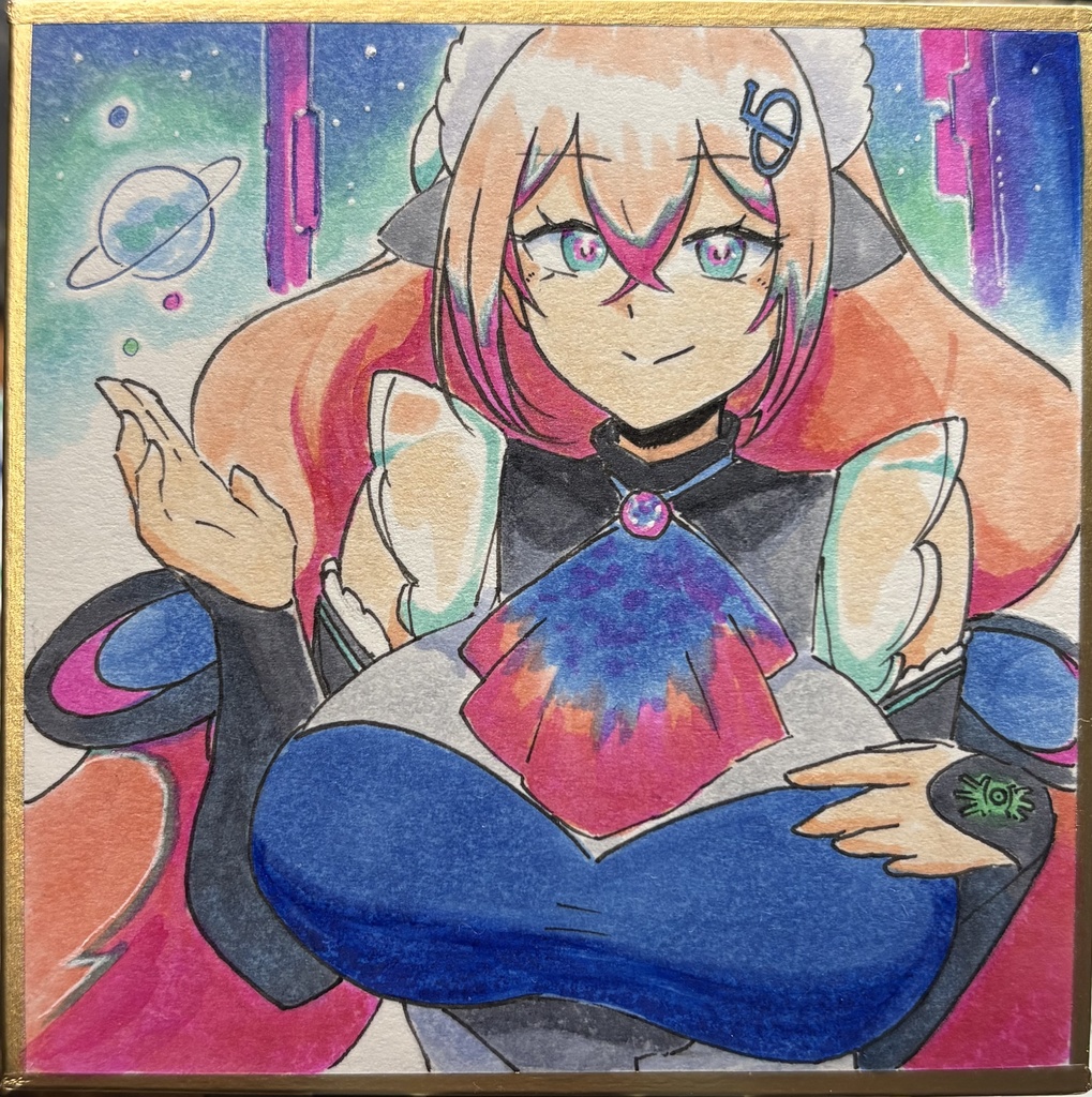 Δドールさん豆色紙7.5×7.5cm