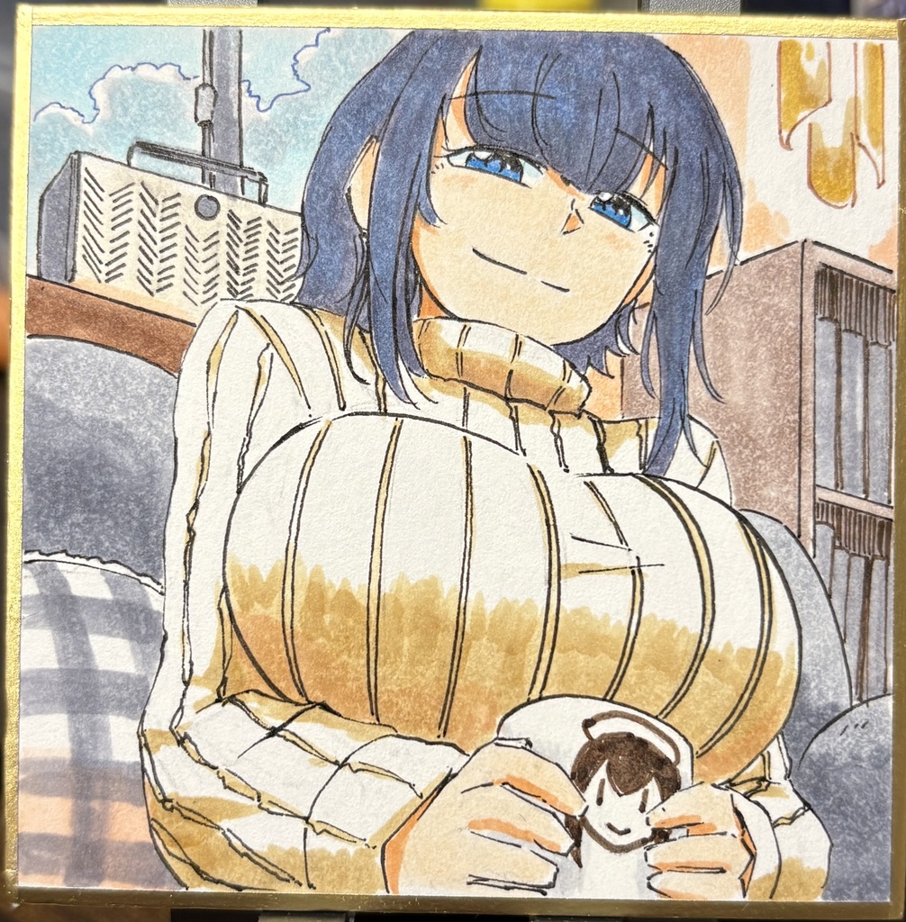 高雄 冬服 豆色紙7.5×7.5cm