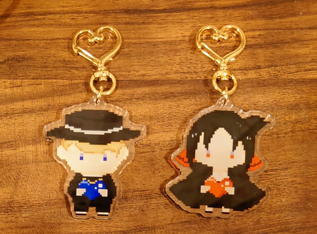 ドット絵アクリルキーホルダー