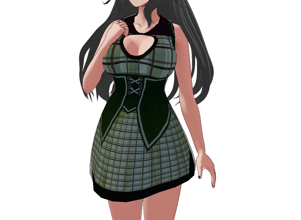 Green Plaid Dress