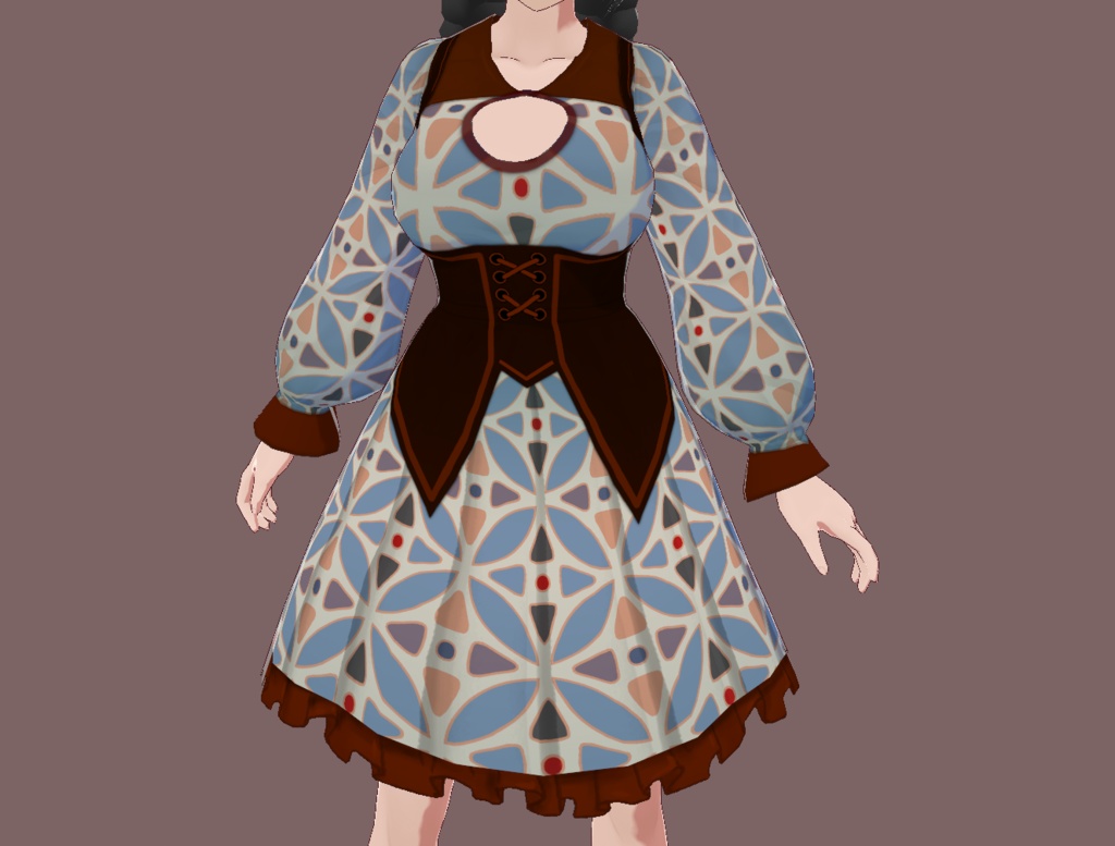 2 Pattern Dresses (2 textures)