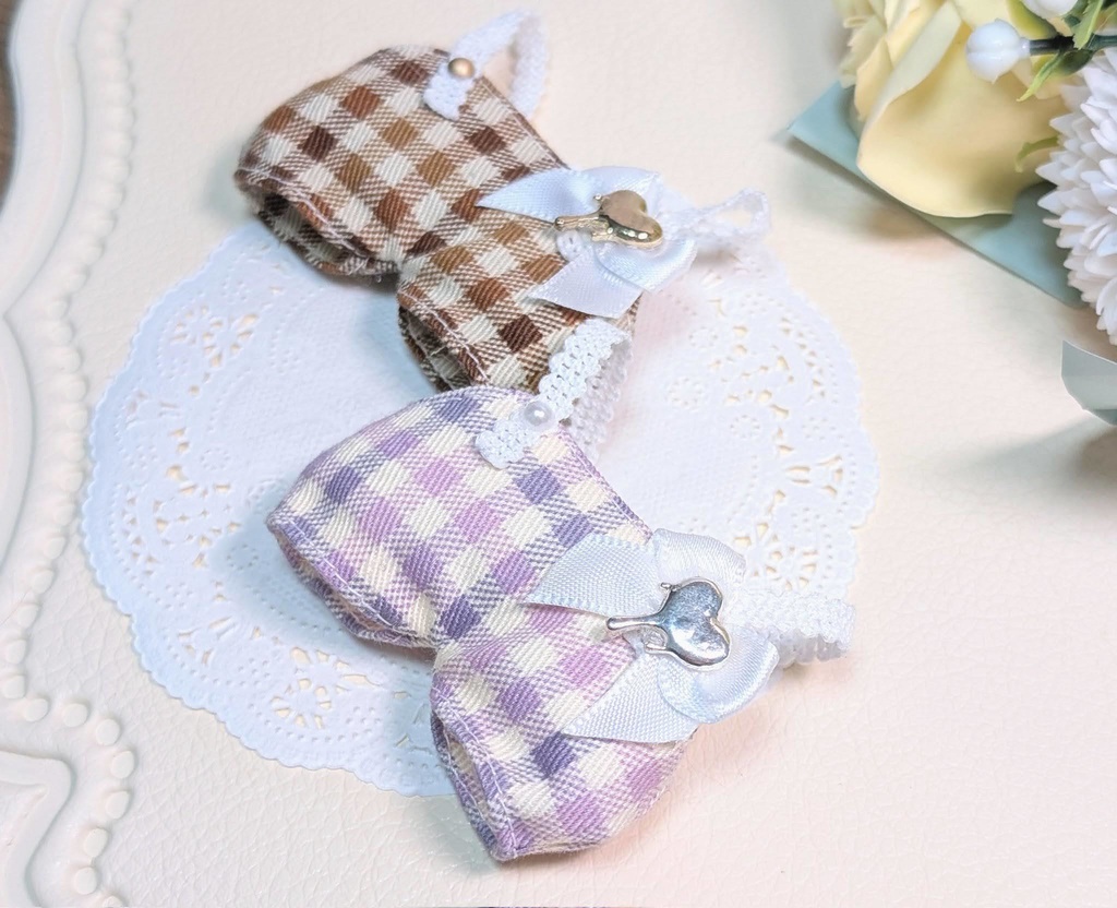 チェックサロペ