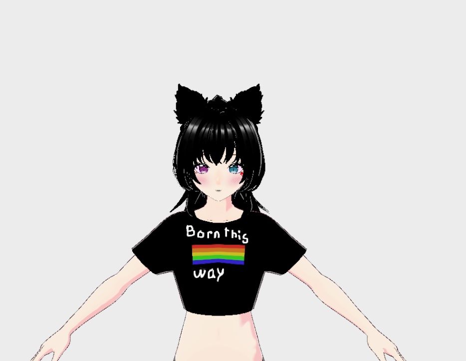 born this way PRIDE crop top
