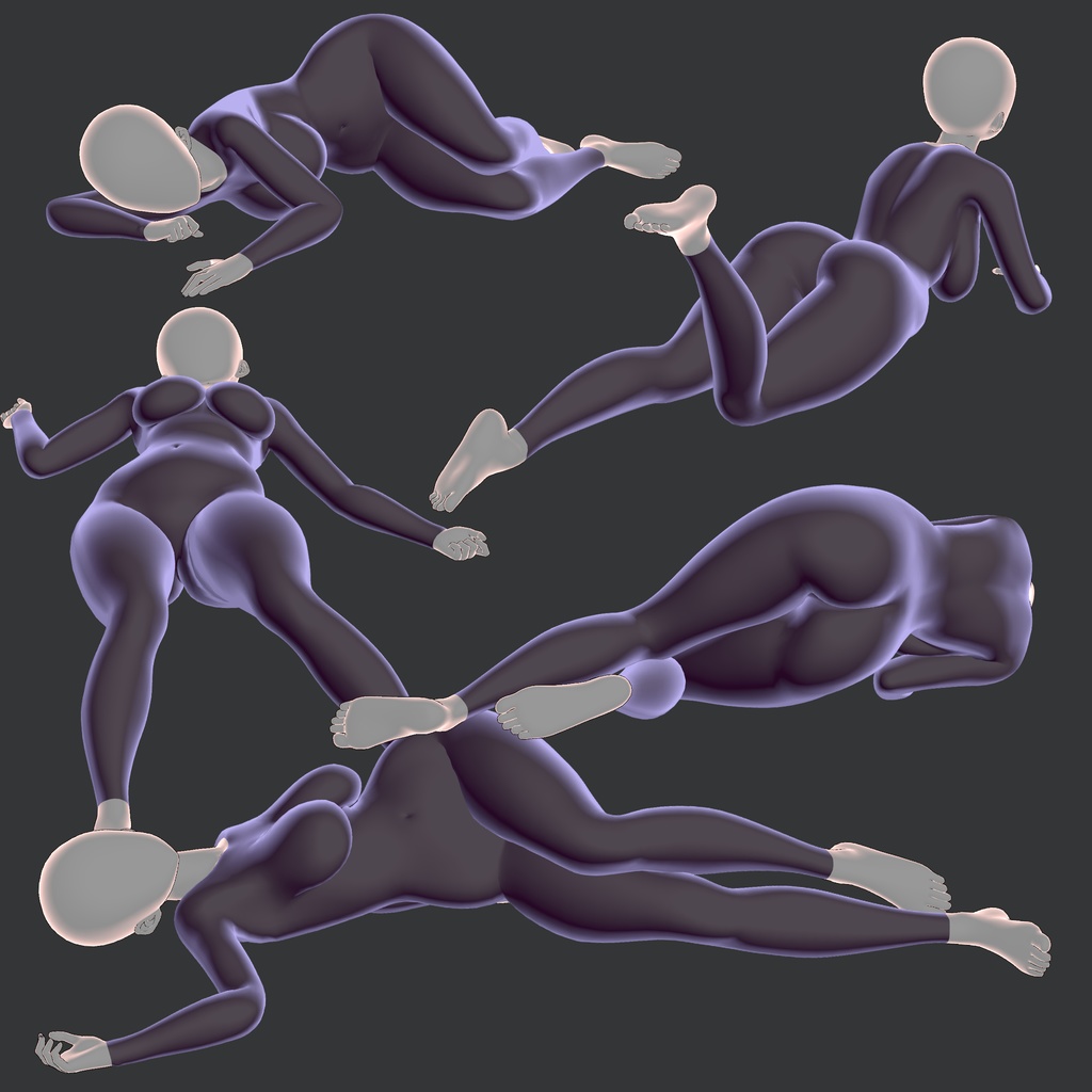 【3D素体】「素体ちゃん」【商用利用可】【ハイポリローポリ】【ボーン入り】セール価格中です!期間限定販売